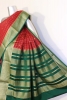 Checks & Contrast Mysore Crepe Silk Saree